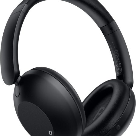 Active Noise Canceling Headphones, Over Ear Wireless Headphones with Mic, 60 Hours Play Time Bluetooth Headphones with Deep Bass, Foldable Lightweight Headphones with HiFi Audio for Music