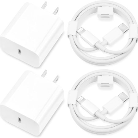 iPhone Charger Fast Charging,[MFi Certified] 2Pack 20W Type C Fast Charger Block with 6FT USB C to Lightning Cable Compatible for iPhone 14/13/12/11 Pro Max/11/Xs Max/XR/X,iPad,AirPods Pro