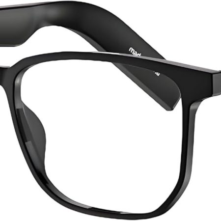 Smart Glasses, Wireless Bluetooth, AI Translator, 11H Battery Life, Anti-Blue Light UV Protection, Voice Control Smart Glasses with Built-in Mic & Speakers, Duoecho Glasses for Gaming Meeting